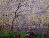 Famous Spring Paintings - An Orchard in Spring
